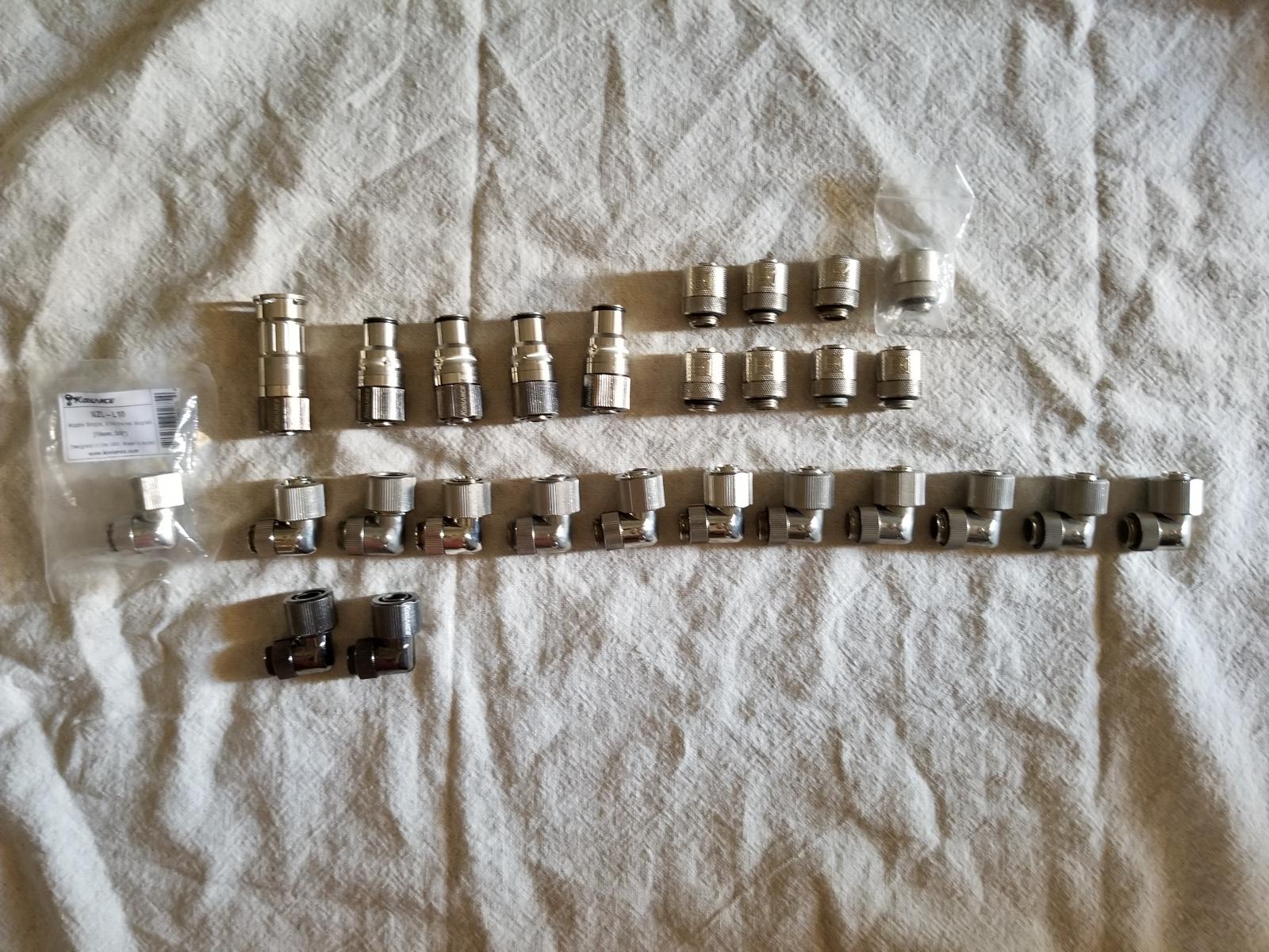 For sale 3/8 ID, 1/2 OD compression fittings grab bag